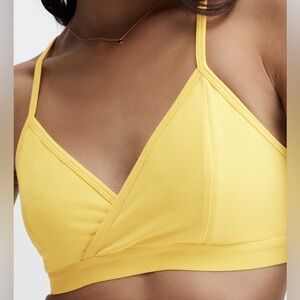 Fabletics Yellow Live-In Racerback Bralette Size XL-NWT